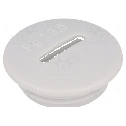 Capac protecție PG13,5 IP54 polistiren gri deschis 6mm | Electronic-mag.ro | Componente Electronice