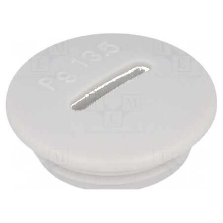 Capac protecție PG13,5 IP54 polistiren gri deschis 6mm | Electronic-mag.ro | Componente Electronice