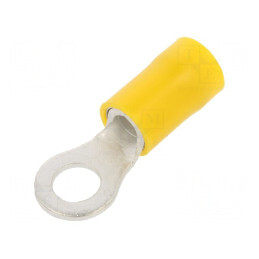 Vârf inelar M5 Ø 5,3mm 4÷6mm² cupru crimpat izolat | Electronic-mag.ro | Componente Electronice