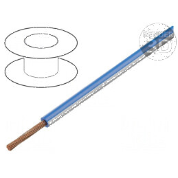 Cablu FLRY-A 1x0,35mm2 litat Cu PVC albastru-alb 60V 100m | Electronic-mag.ro | Componente Electronice