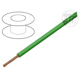 Cablu FLRY-A 1x0,35mm2 Cu PVC verde 60V 100m | Electronic-mag.ro | Componente Electronice
