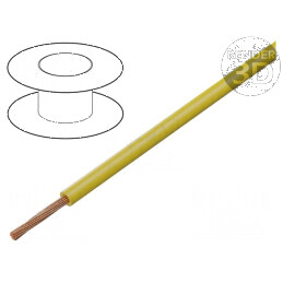 Cablu FLRY-A 1x0,35mm2 litat Cu PVC galben 60V 100m | Electronic-mag.ro | Componente Electronice