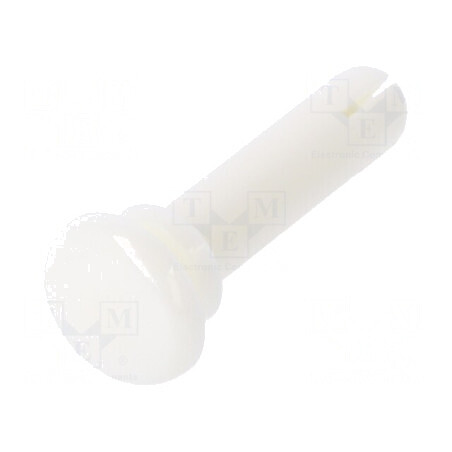 Diblu poliamidă albă 15mm lungime, 4,1mm diametru orificiu montare | Electronic-mag.ro | Componente Electronice