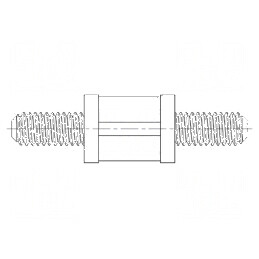 Manșon distanțier cilindric poliamidă 66 M4 15,9mm naturală | Electronic-mag.ro | Componente Electronice