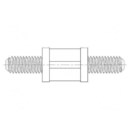Manșon distanțier cilindric poliamidă 66 M4 15,9mm naturală | Electronic-mag.ro | Componente Electronice
