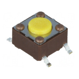 Microîntrerupător TACT SPST-NO 0,05A/12VDC SMT | Electronic-mag.ro | Componente Electronice