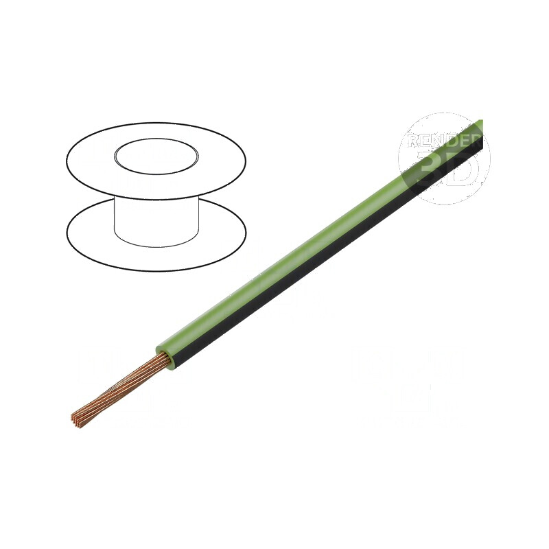 Cablu FLRY-B 1x0,35mm² Cu PVC verde-negru 60V 100m | Electronic-mag.ro | Componente Electronice Cablu FLRY-B 1x0,35mm² Cu PVC verde-negru 60V 100m | Electronic-mag.ro | Componente Electronice