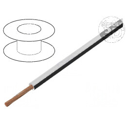 Cablu FLRY-B 1x0,35mm2 litat Cu PVC alb-negru 60V 100m | Electronic-mag.ro | Componente Electronice