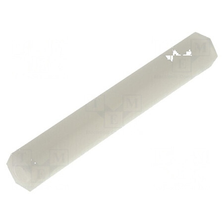 Piuliță distanțieră filetată hexagonală poliamidă M3 38mm | Electronic-mag.ro | Componente Electronice