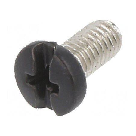 Şurub M3x6 Cap Rotund Phillips Alamă Neagră | Electronic-mag.ro | Componente Electronice