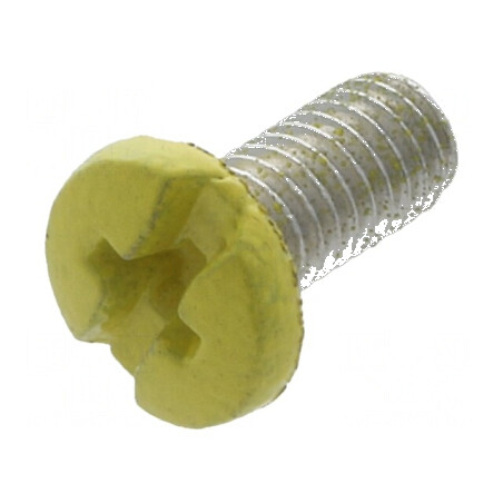 Şurub M3x6 Cap Rotund Phillips Alamă Galbenă 0,5 | Electronic-mag.ro | Componente Electronice