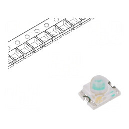 LED SMD 1209 Albastru 500-900mcd 3,2x2,4x2,4mm 20° 20mA | Electronic-mag.ro | Componente Electronice