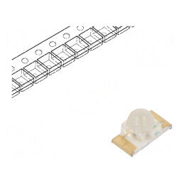 LED SMD 1206 portocalie 1000-1700mcd 3,2x1,6x1,8mm 40° 20mA | Electronic-mag.ro | Componente Electronice