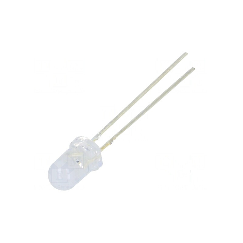 LED 5mm roșie 2180-3000mcd 100° convex | Electronic-mag.ro | Componente Electronice