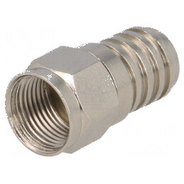Conector F mufă tată RG59 6mm crimpat | Electronic-mag.ro | Componente Electronice