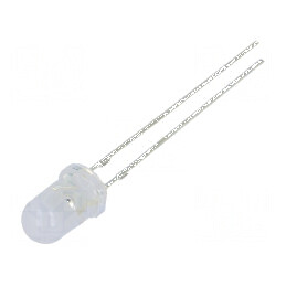LED 5mm galbenă 2180-3000mcd 100° convex | Electronic-mag.ro | Componente Electronice