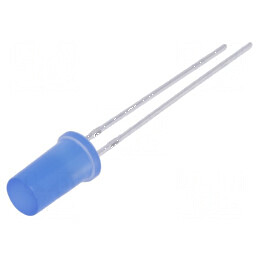 LED 5mm Albastru Plat 330-500mcd 180° | Electronic-mag.ro | Componente Electronice