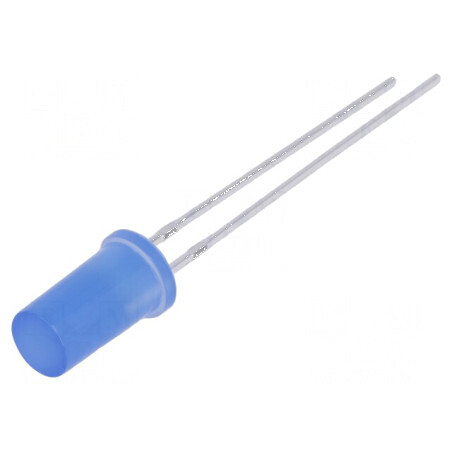 LED 5mm Albastru Plat 330-500mcd 180° | Electronic-mag.ro | Componente Electronice