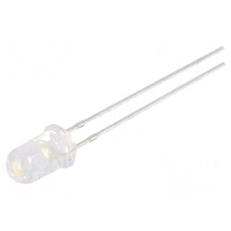 LED 5mm alb cald 5800-7000mcd 15° convex 96mW | Electronic-mag.ro | Componente Electronice