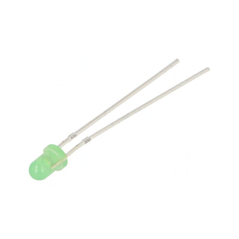 LED 3mm verde 4200-5800mcd 30° convex 102mW | Electronic-mag.ro | Componente Electronice