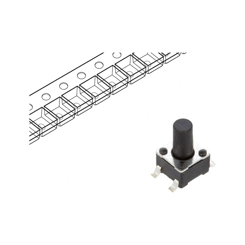 Microîntrerupător TACT SPST-NO 0,05A/12VDC SMT Poz: 2 | Electronic-mag.ro | Componente Electronice Microîntrerupător TACT SPST-NO 0,05A/12VDC SMT Poz: 2 | Electronic-mag.ro | Componente Electronice