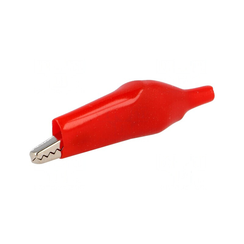 Bornă crocodil roşie 60VDC max. 11mm | Electronic-mag.ro | Componente Electronice Bornă crocodil roşie 60VDC max. 11mm | Electronic-mag.ro | Componente Electronice