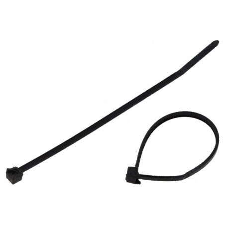 Colier de strângere poliamidă 100mm 2,5mm 89N negru | Electronic-mag.ro | Componente Electronice