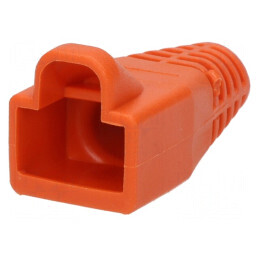 Protecție mufă RJ45 6mm portocalie | Electronic-mag.ro | Componente Electronice