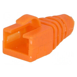 Protecție mufă RJ45 portocalie - Accesorii rețea | Electronic-mag.ro | Componente Electronice