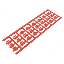 Markere roșii 3÷5mm poliamidă 66 -40÷100°C clichet SFC | Electronic-mag.ro | Componente Electronice