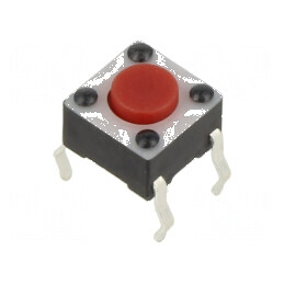 Microîntrerupător TACT SPST-NO 0,05A/12VDC THT 2,45N | Electronic-mag.ro | Componente Electronice