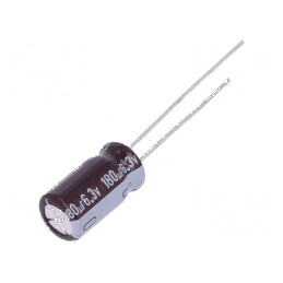 Condensator electrolitic low ESR 180uF 6,3VDC THT Ø6,3x11mm | Electronic-mag.ro | Componente Electronice