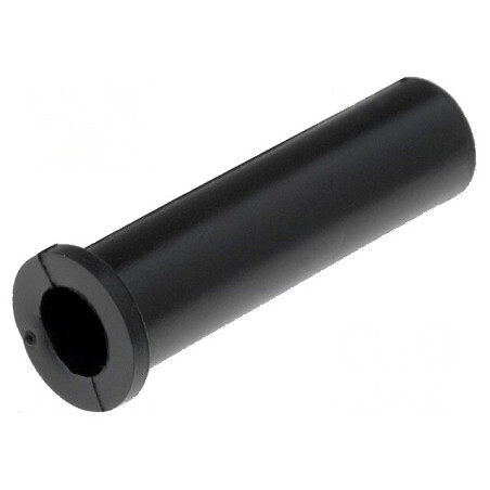 Manșon PVC negru Ø 9,3mm Ø orificiu 6,8mm lungime 36mm | Electronic-mag.ro | Componente Electronice