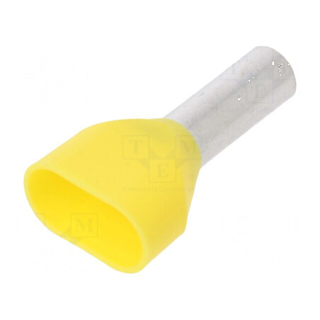 Vârf tub de capăt izolată dublă 6mm2 12mm cositorit crimpat | Electronic-mag.ro | Componente Electronice