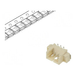 Conector cablu-placă soclu tată 1,25mm PIN 3 SMT 250V 1A | Electronic-mag.ro | Componente Electronice