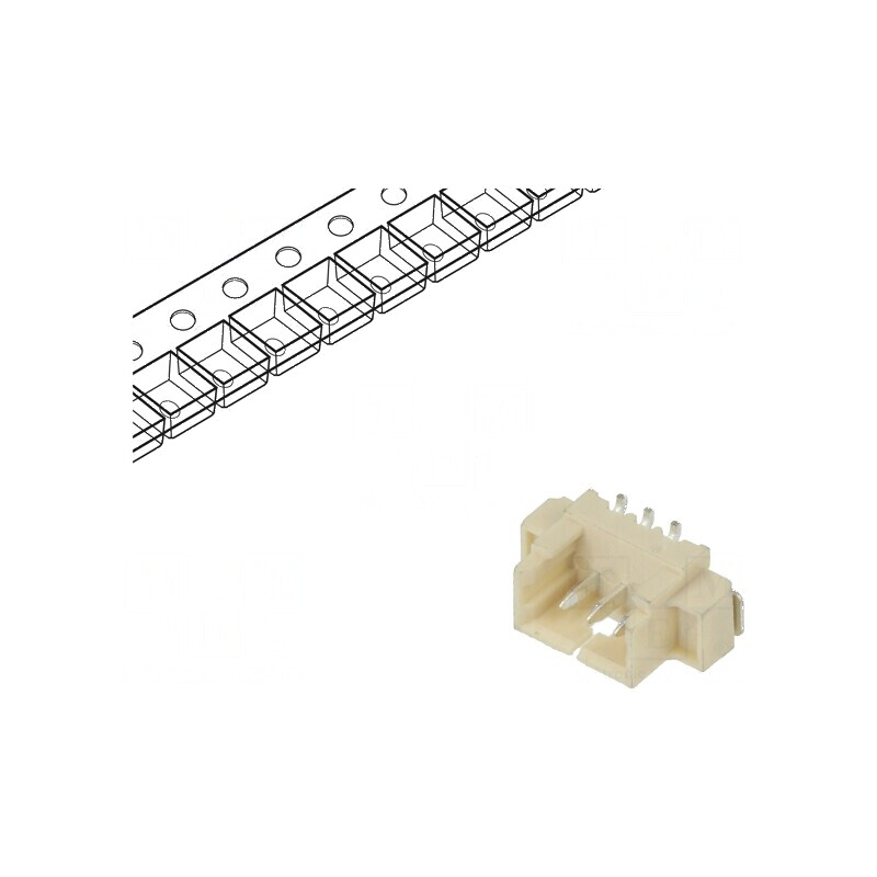 Conector cablu-placă soclu tată 1,25mm PIN 3 SMT 250V 1A | Electronic-mag.ro | Componente Electronice Conector cablu-placă soclu tată 1,25mm PIN 3 SMT 250V 1A | Electronic-mag.ro | Componente Electronice