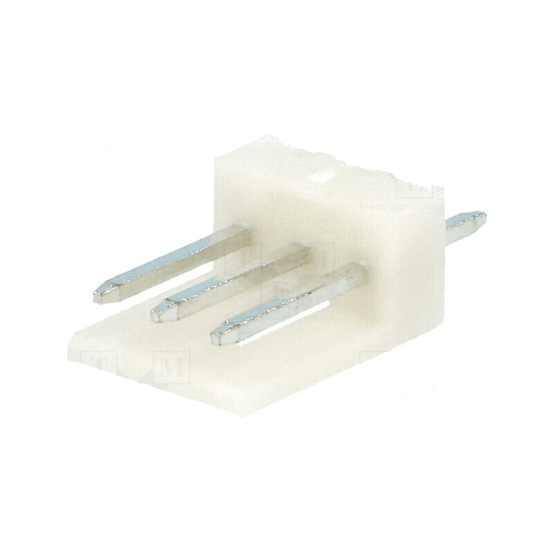 Conector cablu-placă soclu tată EI 2,5mm PIN 3 THT 2A drept | Electronic-mag.ro | Componente Electronice