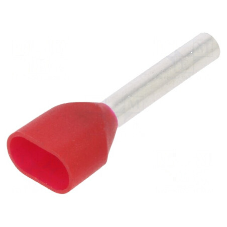 Vârf tub capăt izolată dublă 1mm² 12mm cositorit crimpat | Electronic-mag.ro | Componente Electronice