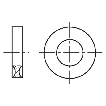 Şaibă rotundă M6 D12,7mm h3,5mm poliamidă | Electronic-mag.ro | Componente Electronice