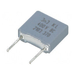 Condensator polipropilenă 3,3nF THT ±10% 5mm 400VDC | Electronic-mag.ro | Componente Electronice