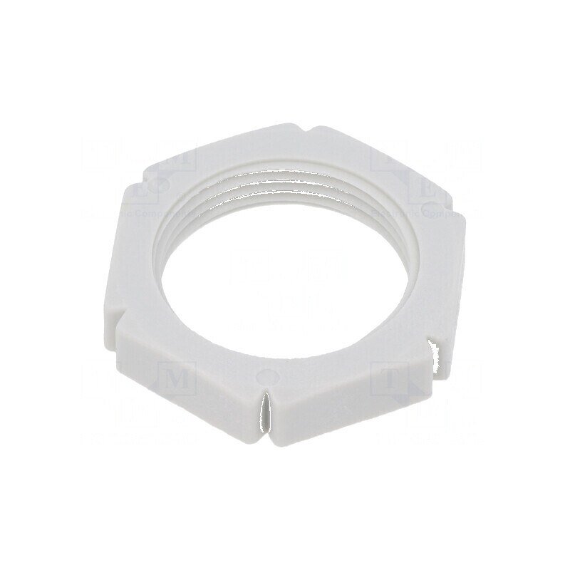 Piuliță PG16 poliamidă gri deschis 20-90°C | Electronic-mag.ro | Componente Electronice