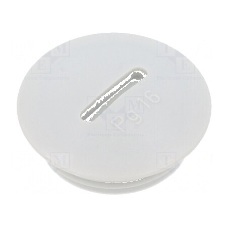 Capac de protecție PG16 IP56 poliamidă gri deschis cu filet PG | Electronic-mag.ro | Componente Electronice