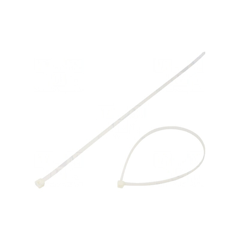 Colier de strângere poliamidă 800N 550mm x 9mm natural | Electronic-mag.ro | Componente Electronice