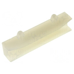 Ghidaj poliamidă naturală 38,4mm x 20mm cu fixare clichet | Electronic-mag.ro | Componente Electronice