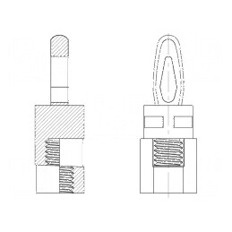 Distanţier PCB poliamidă 66 9,5mm 4mm | Electronic-mag.ro | Componente Electronice