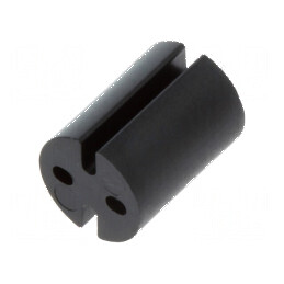 Bucșă distanțare LED 4,8mm pentru LED 3mm PVC 6,4mm | Electronic-mag.ro | Componente Electronice