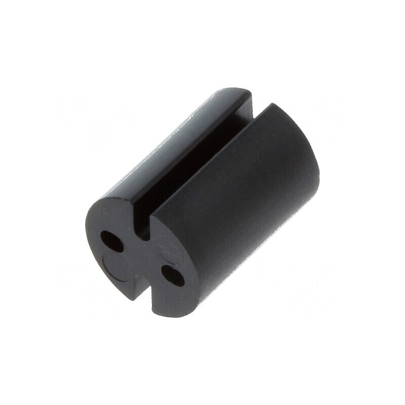 Bucșă distanțare LED 4,8mm pentru LED 3mm PVC 6,4mm | Electronic-mag.ro | Componente Electronice
