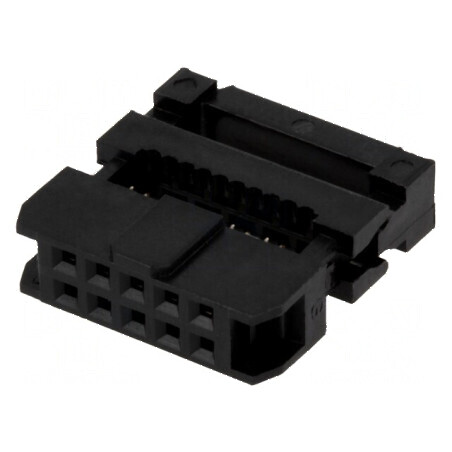 Conector IDC mufă mamă 10 PIN pentru cablu bandă 1mm | Electronic-mag.ro | Componente Electronice