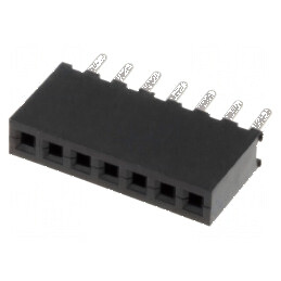 Conector şiruri pini soclu mamă 7 PIN 1,27mm THT 1x7 | Electronic-mag.ro | Componente Electronice