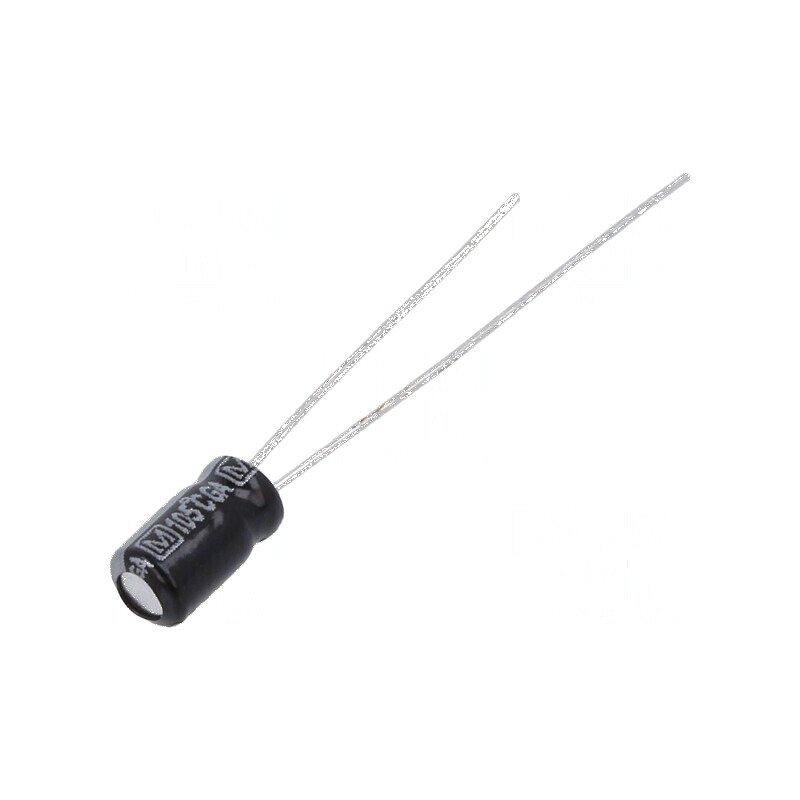 Condensator electrolitic THT 1,5uF 50V 4x7mm 1,5mm Raster | Electronic-mag.ro | Componente Electronice